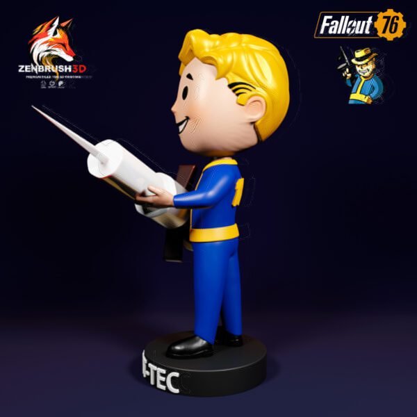 Fallout - Bobblehead - Pack 3 - 5 IN ONE STL 3D PRINTING - Imagen 5